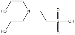 N,N-双[2-羟乙基]-2-胺基乙烷磺酸,,结构式