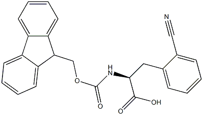 FMOC-L-2-氰基苯丙氨酸, , 结构式