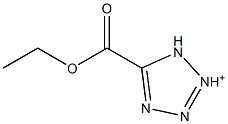 Ethyl tetrazolium-5-carboxylate Structure