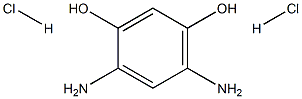 1,3-二氨基-4,6-二羟基苯二盐酸盐, , 结构式