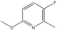 2-methoxy-5-Fluoro-6-methylpyridine Struktur