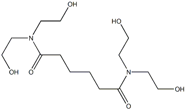 N,N,N',N'-tetrakis(2-hydroxyethyl)hexanediamide Structure