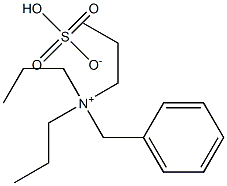 苄基三丙基硫酸氢铵, , 结构式