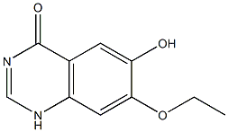6-羟基-7-乙氧基喹唑啉-4-酮,,结构式