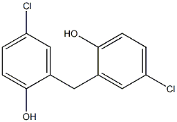 双-(2-羟基-5-氯苯基)甲烷,,结构式