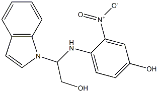 4-[N-(Β-羟乙基)氨基]-3-硝基苯酚,,结构式