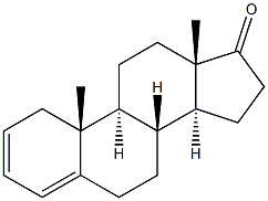 Androstene-2-ene-17-one 化学構造式