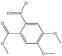 2-硝基-4,5-二甲氧基苯甲酸甲酯, , 结构式
