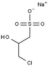3-Chloro-2-hydroxypropanesulfonic acid, sodium salt Struktur