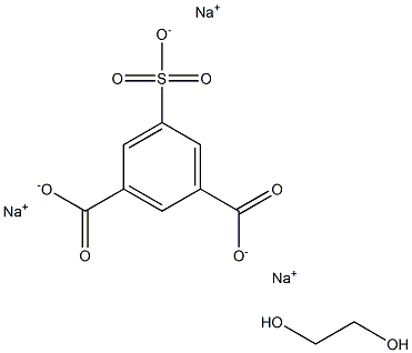 Sodium ethylene glycol isophthalate-5-sulfonate Structure