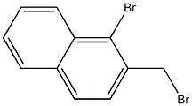 1-bromo-2-bromomethylnaphthalene Struktur