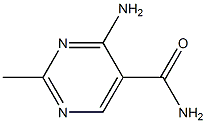 4-氨基-2-甲基-5-嘧啶甲酰胺, , 结构式