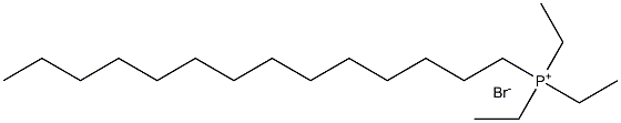 Tetradecyltriethylphosphonium bromide 化学構造式