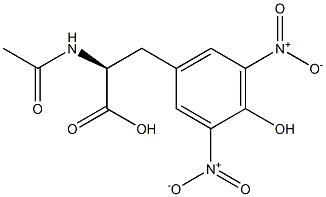 N-乙酰-3,5-二硝基-L-酪氨酸,,结构式