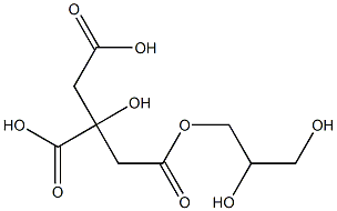 Glyceryl citrate Struktur