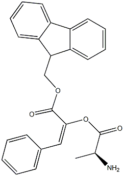 FMOC-D-苯乙烯基丙氨酸, , 结构式