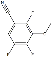 3-methoxy-2,4,5-trifluorobenzonitrile Struktur