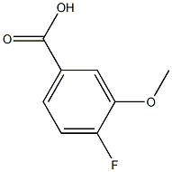 4-氟-3-甲氧基苯甲酸, , 结构式