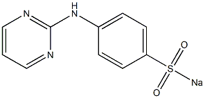 N-2-pyrimidinyl-4-aminobenzenesulfonyl sodium 化学構造式