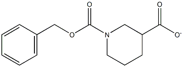 N-CBZ-piperidine-3-carboxylate Struktur