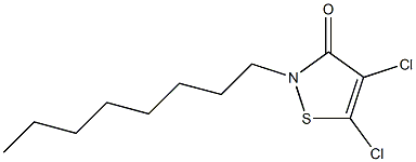 4,5-二氯-2-辛基-4-异噻唑啉-3-酮,,结构式