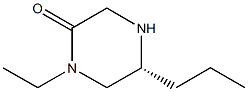 (R)-1-ETHYL-5-PROPYLPIPERAZIN-2-ONE Struktur