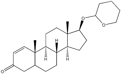 17-BETA-HYDROXYANDROST-1-ENE-3-ONETETRAHYDROPYRANYLETHER,,结构式