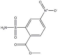 4-NITRO-2-SULFAMOYLBENZOICACIDMETHYLESTER,,结构式