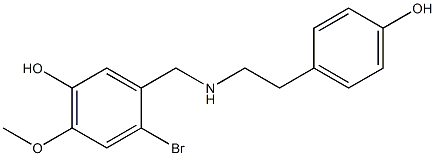  N-(2-BROMO-4-METHOXY-5-HYDROXYBENZYL)-4-HYDROXYPHENETHYLAMINE