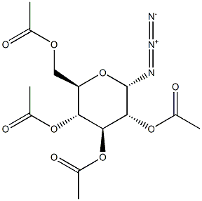 2,3,4,6-Tetra-O-acetyl-a-D-glucopyranosylazide,,结构式