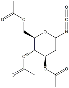 3,4,6-Tri-O-acetyl-2-deoxy-D-glucopyranosylisocyanate Structure