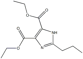 2-Propyl-4,5-imidazoledicarboxylic acid diethyl ester Structure