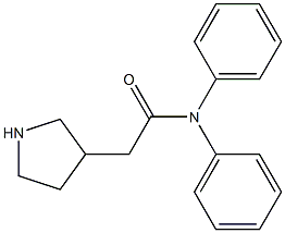 Diphenyl-3-Pyrrolidineacetamide Struktur