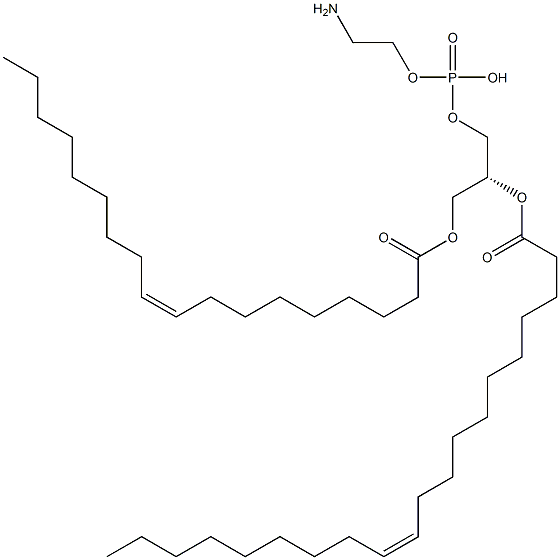 2-aminoethoxy-[(2R)-2-[(Z)-icos-11-enoyl]oxy-3-[(Z)-octadec-9-enoyl]oxy-propoxy]phosphinic acid 化学構造式