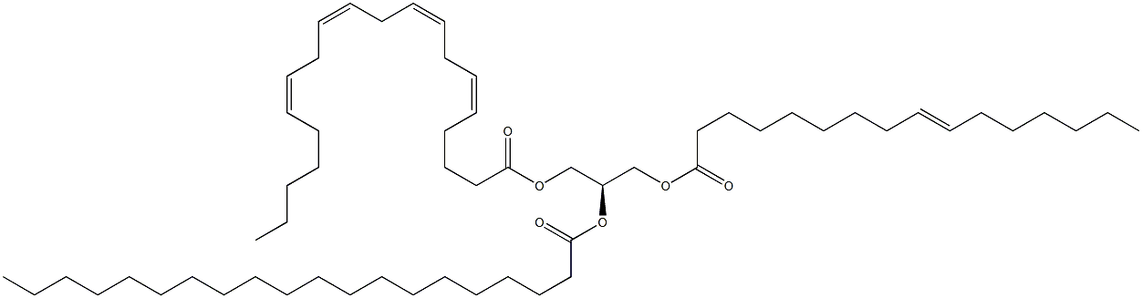  1-(9Z-hexadecenoyl)-2-eicosanoyl-3-(5Z,8Z,11Z,14Z-eicosatetraenoyl)-sn-glycerol