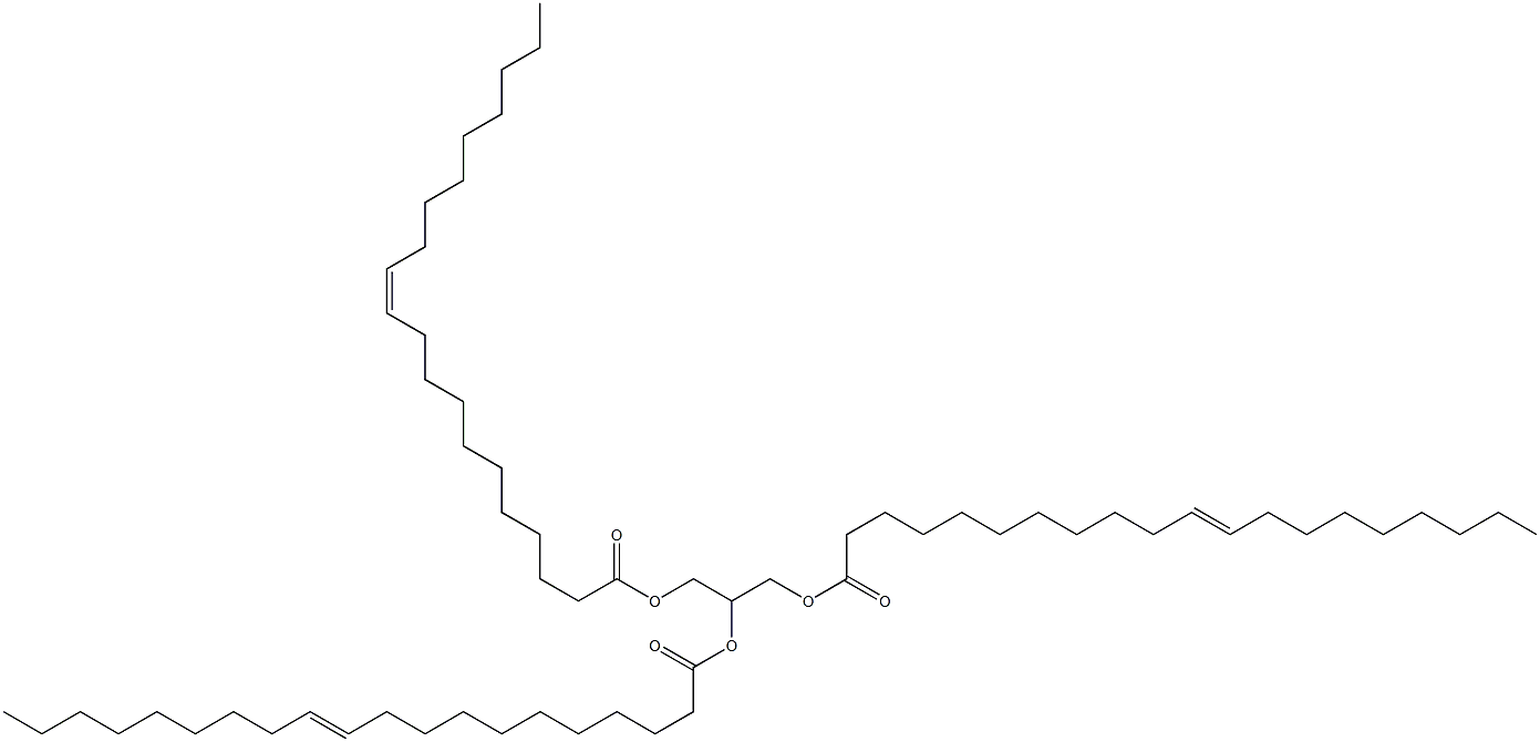 1,2,3-tri-(11Z-eicosenoyl)-sn-glycerol 化学構造式