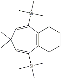 [7,7-Dimethyl-9-(trimethylsilyl)-2,3,4,7-tetrahydro-1H-benzo[a]cyclohe pten-5-yl](trimethyl)silane Structure