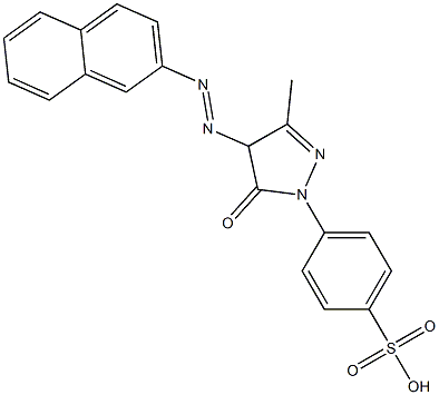 2-[[4,5-Dihydro-3-methyl-5-oxo-1-(4-sulfophenyl)-1H-pyrazol-4-yl]azo]naphthalene