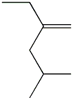 2-Methyl-4-methylenehexane. 化学構造式