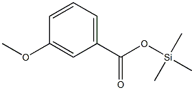 3-Methoxybenzoic acid, TMS Struktur