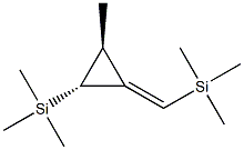 Cyclopropane, 3-methyl-2-trimethylsilyl-1-(trimethylsilylmethylene)-,  E-trans- 化学構造式
