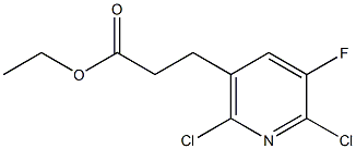 Ethy-2,6-Dichloro-5-Fluoro-Nicotinylacetate Structure