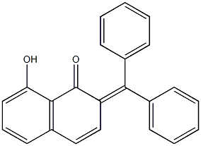 Naphthalene, 1,2-dihydro-2-(diphenylmethylene)-8-hydroxy-1-oxo-,,结构式