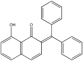 Naphthalene, 1,2-dihydro-2-(diphenylmethylene)-8-hydroxy-1-oxo- Structure