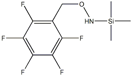 o-(2,3,4,5,6-Pentafluorobenzyl)-N-(trimethylsilyl)hydroxylamine 化学構造式