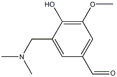 3-[(Dimethylamino)methyl]-4-hydroxy-5-methoxybenzenecarboxaldehyde 95% 结构式