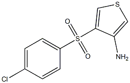 4-[(4-Chlorophenyl)sulphonyl]thien-3-ylamine Structure