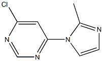 4-Chloro-6-(2-methyl-1H-imidazol-1-yl)pyrimidine 98% Structure