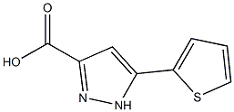 5-(Thien-2-yl)-1H-pyrazole-3-carboxylic acid 97% Struktur