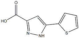 5-(Thien-2-yl)-1H-pyrazole-3-carboxylic acid 97% Structure